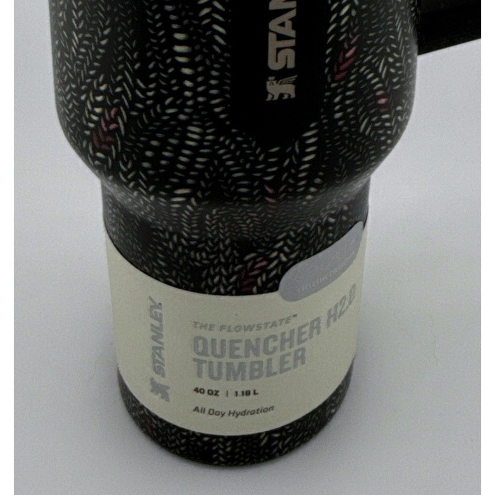 Stanley x CALIA Quencher H2.0 40 oz Black Serpent FlowState Tumbler NWT - Picture 7 of 10